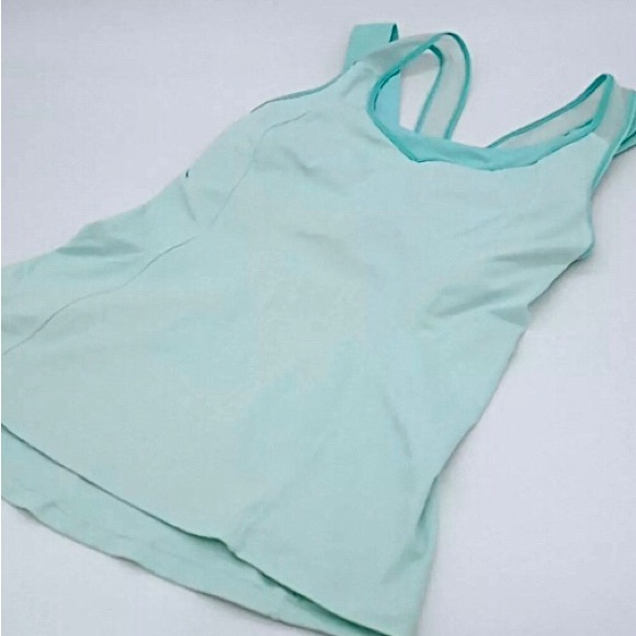 Cute Lululemon Mint Super Sport Strappy Tank - Picture 6 of 12